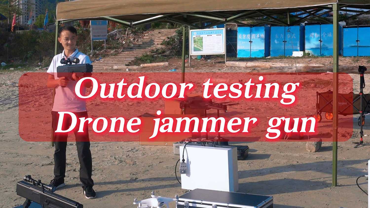 Drone countermeasure gun