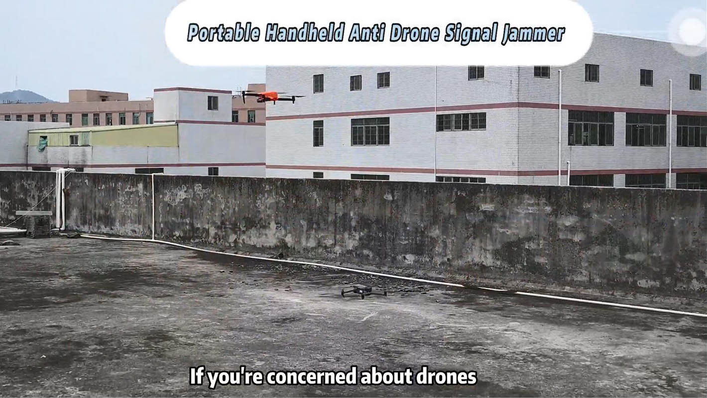 Portable Handheld Anti Drone Signal Jammer